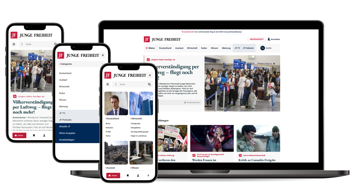 Junge Freiheit website redesign preview
