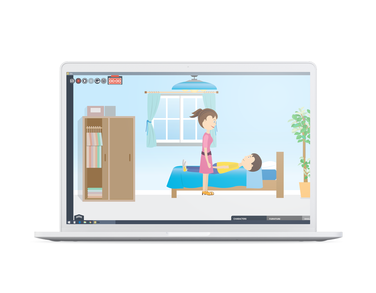 Social Skills Animation app and character illustrations preview